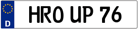 Truck License Plate